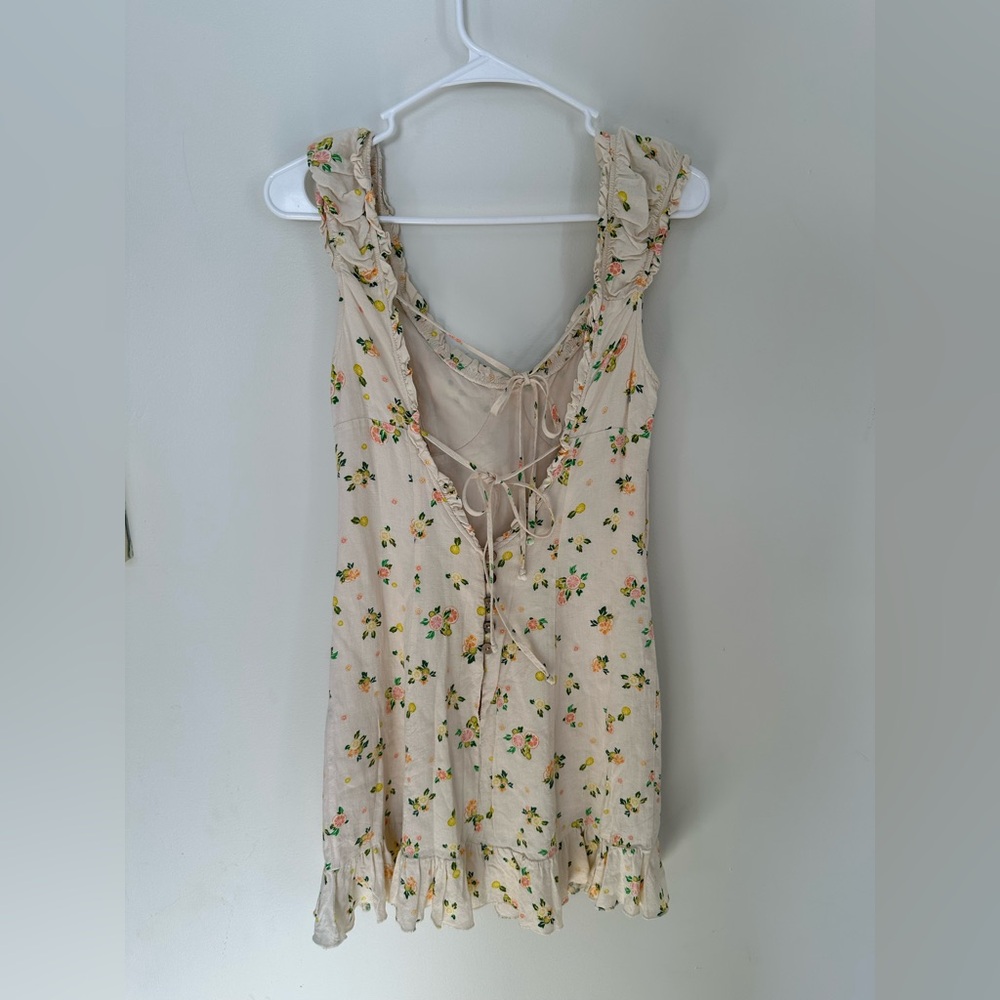 Free People Like a Lady lemon print dress xs - Picture 5 of 6